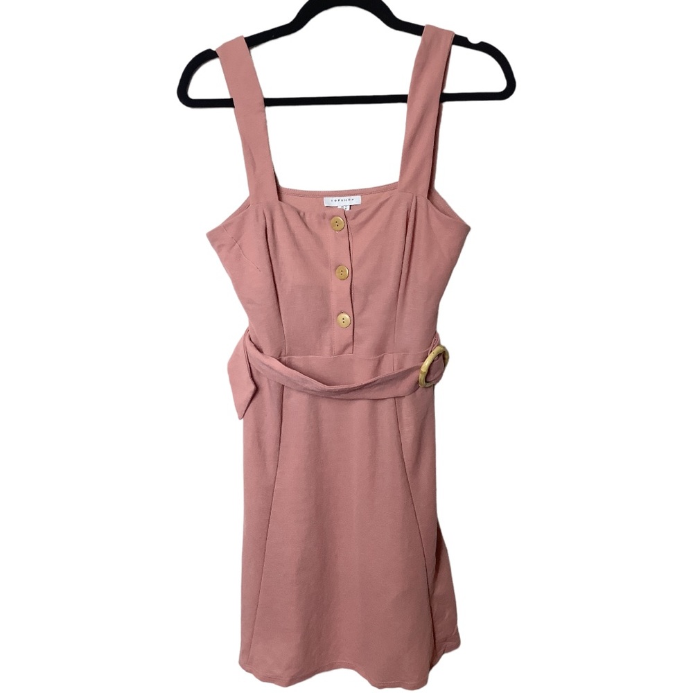 Topshop bamboo belted dress size 8